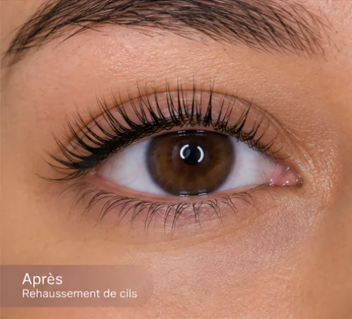 Après : Rehaussement de cils